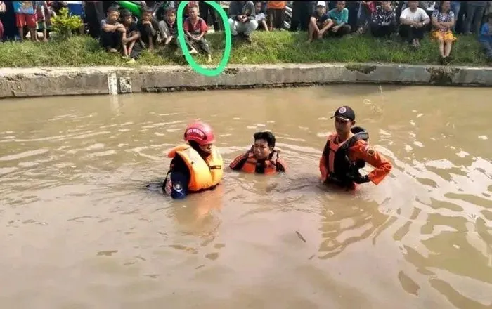 Kronologi Bocah di Brebes yang Dikabarkan Tenggelam Ternyata Malah Asyik Nonton Aksi Tim SAR Gabungan