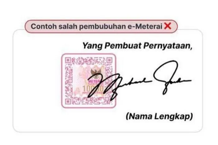 Cara Pembubuhan e-materai yang Benar, Pejuang PPPK dan CPNS 2023 Wajib Simak! (Instagram @cpnsindonesia.id)