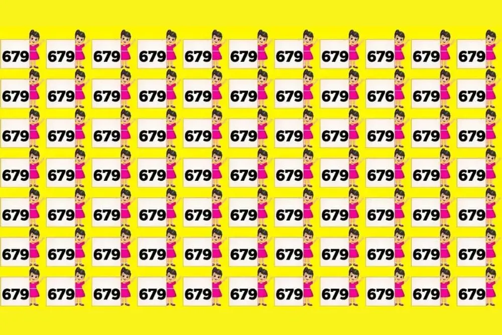 Tes Penglihatan: Temukan Angka 676 di antara Kumpulan Angka 679
