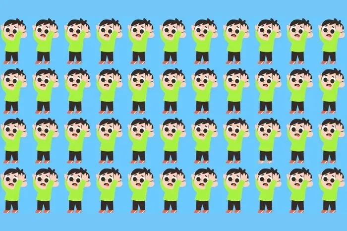 Tes Penglihatan: Coba Temukan Anak Laki-laki yang Paling Berbeda, Uji Kemampuan Analisa Kamu!