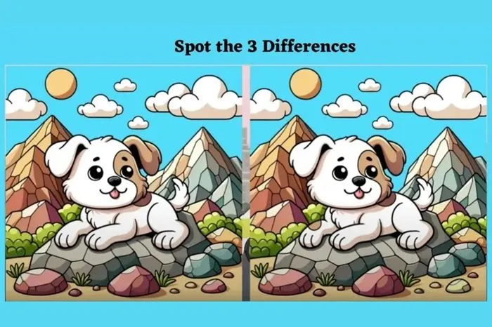 Tes IQ: Asah Kemampuan Observasi, Temukan 3 Perbedaan pada Dua Gambar Anjing Ini, Yuk Coba!