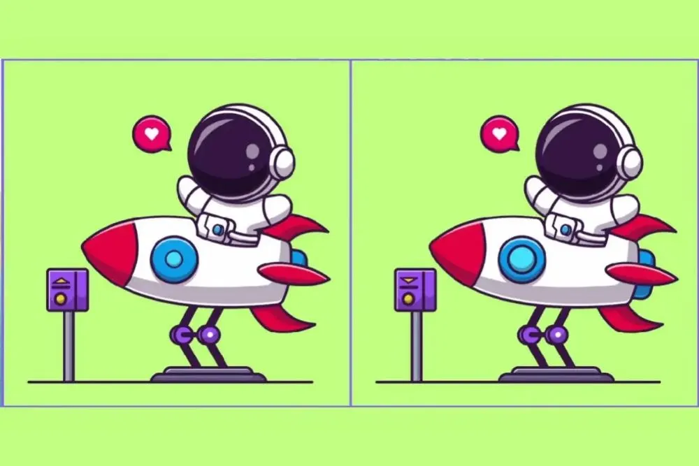 Tes IQ: Temukan 3 Perbedaan pada Gambar Astronot Ini