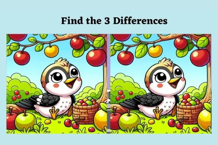Tes IQ: Seberapa Fokus Mata Kamu? Coba Temukan 3 Perbedaan pada Gambar Burung Ini!
