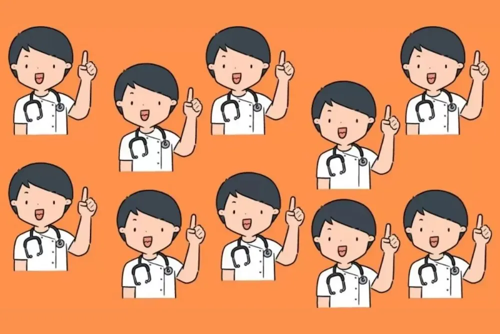 Jika pada tes IQ melalui ilusi optik ini kamu berhasil menemukan gambar dokter yang berbeda, maka kecerdasan kamu termasuk bagus.
