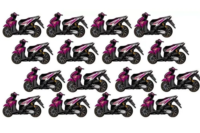 Tes Penglihatan: Ada 1 Motor yang Paling Berbeda di Gambar Ini, Apakah Kamu Melihatnya?