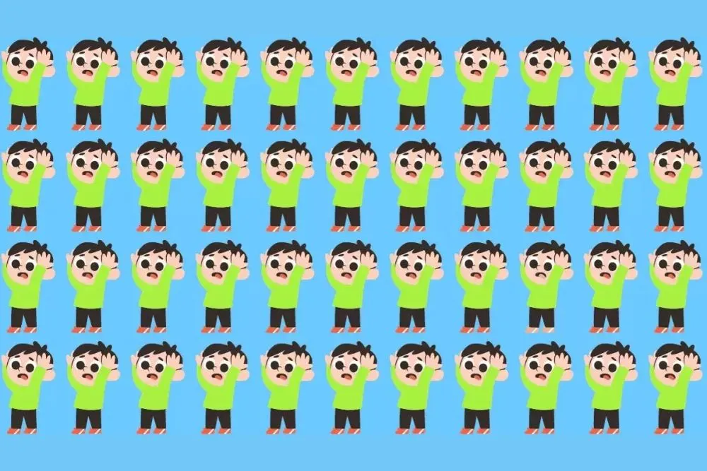 Tes Penglihatan: Fokus dan Konsentrasi Lalu Cari Anak Laki-laki Paling Berbeda, Ketemu?
