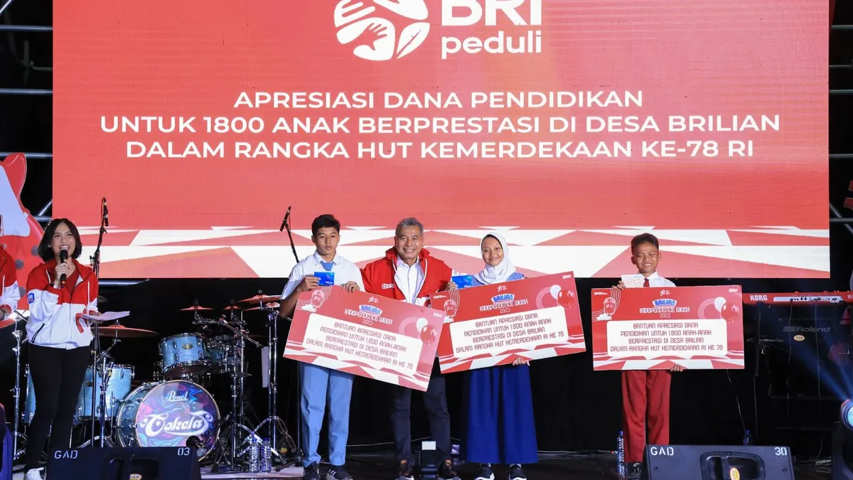 Peringati Hari Kemerdekaan Republik Indonesia, BRI Salurkan Beasiswa untuk 1800 Anak Berprestasi di Desa BRILiaN