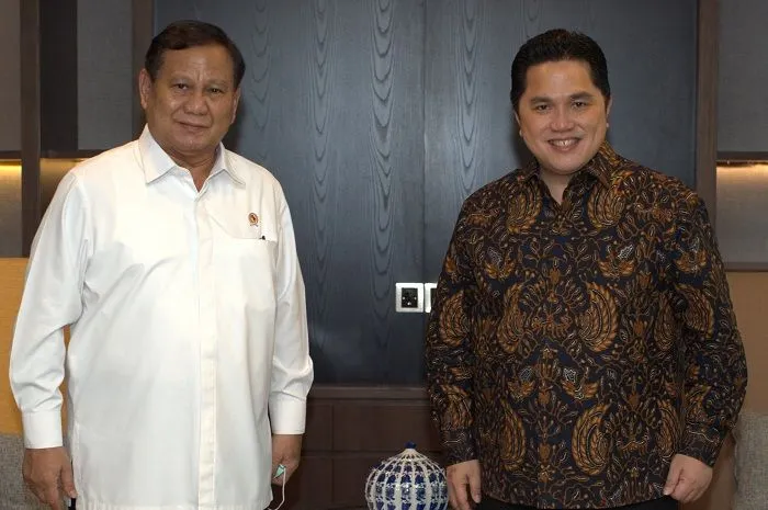 Prabowo Subianto dan Erick Thohir