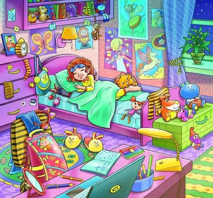 Tes Ilusi Optik: Temukan Lebah di Kamar Tidur Gadis Ini dalam Waktu 10 Detik!
