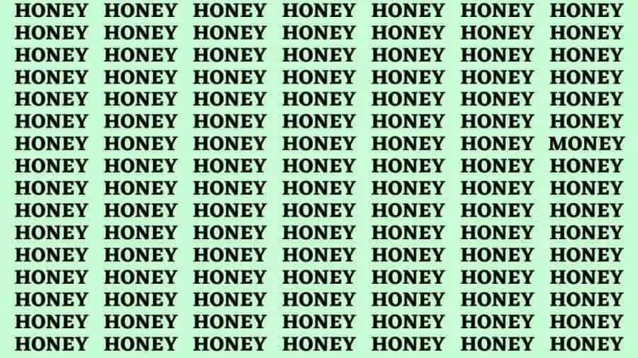 Tes Ilusi Optik: Temukan Kata MONEY dalam Kumpulan Kata HONEY