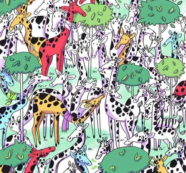 Tes Ilusi Optik: Temukan Zebra di Antara Jerapah dalam Waktu 7 Detik!