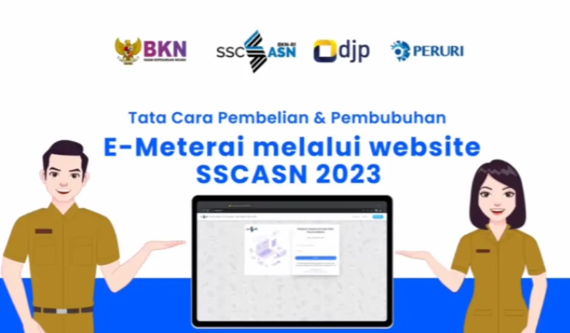 Cara mendapatkan e meterai untuk daftar CPNS 