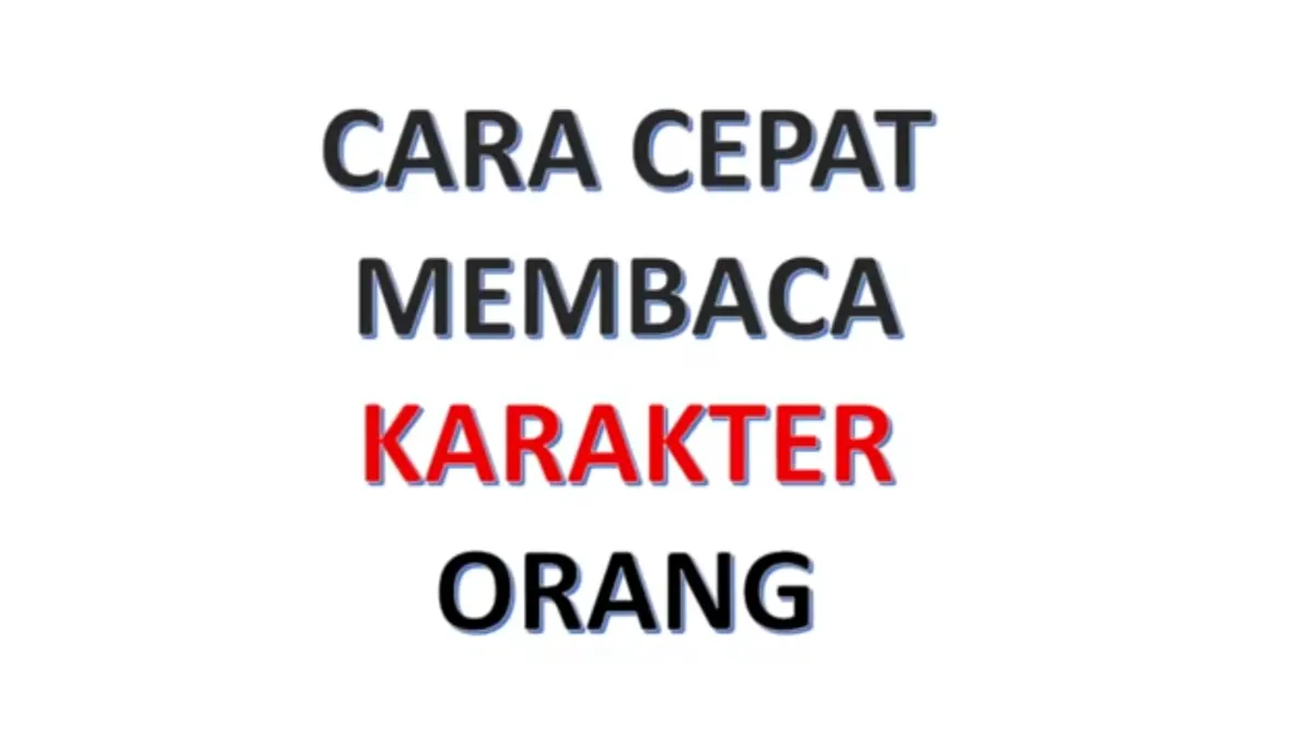 Ilustrasi Cara Membaca Karakter Orang