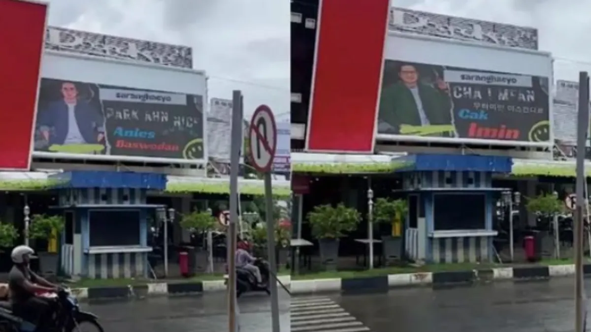 Meski videotron Anies yang terpampang di kota Jakarta dan Bekasi sudah dihentikan penayangannya; hal berbeda justru bermunculan d kota lain.