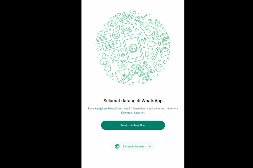 Ilustrasi menggandakan akun WhatsApp.