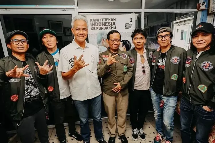 Ganjar-Mahfud dan personel Slank