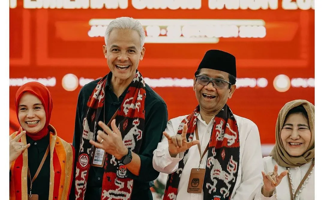 Pasangan Capres-Cawapres Ganjar Pranowo dan Mahfud MD