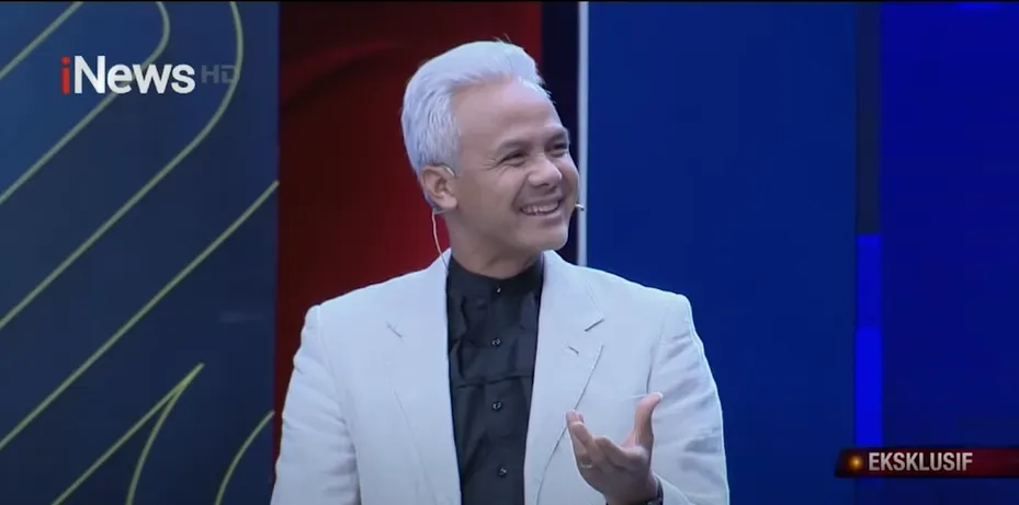 Capres nomor urut 03 Ganjar Pranowo menyampaikan pendapatnya terkait permasalahan yang terjadi dalam Pemilu 2024.