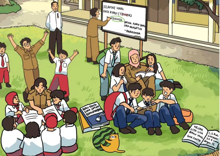 Makna Poster yang Jokowi Unggah di Akun Instagram untuk Memperingati Hari Guru Nasional