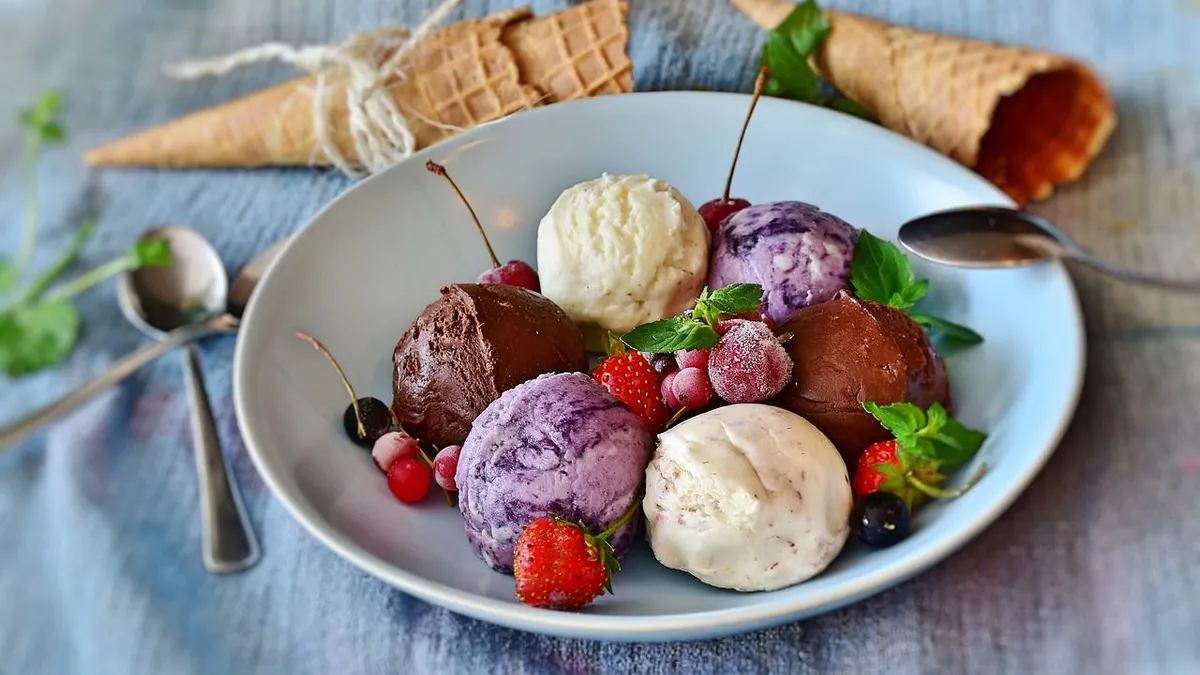 Illustrasi. Es krim