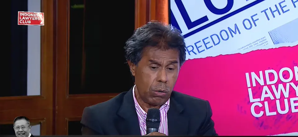 Pakar hukum tata negara, Margarito Kamis saat menanggapi dinamia yang terjadi di Pemilu 2024.
