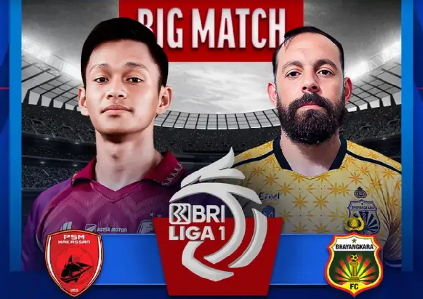 Pertandingan antara PSM Makassar vs Bhayangkara FC akan berlangsung pada malam hari ini, Jumat, 8 Desember 2023, pukul 19.00 WIB.