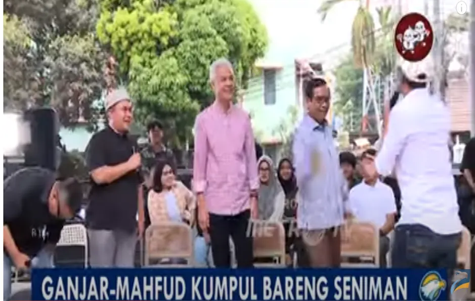 Ganjar Pranowo-Mahfud MD Ngopi Bersama Seniman di Jakarta Selatan, Bahas Soal Industri Kreatif 