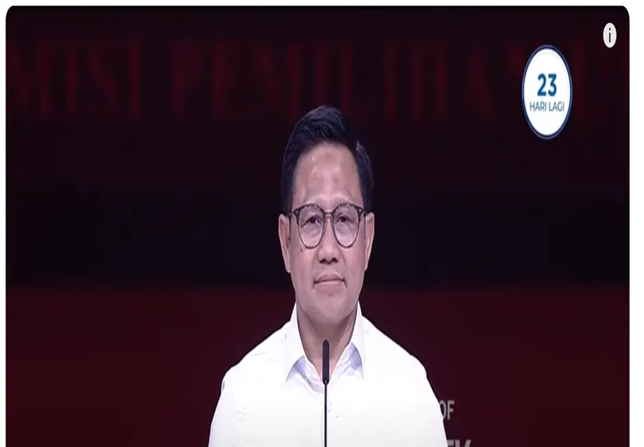 Muhaimin Iskandar atau Cak Imin di Debat Cawapres Kedua