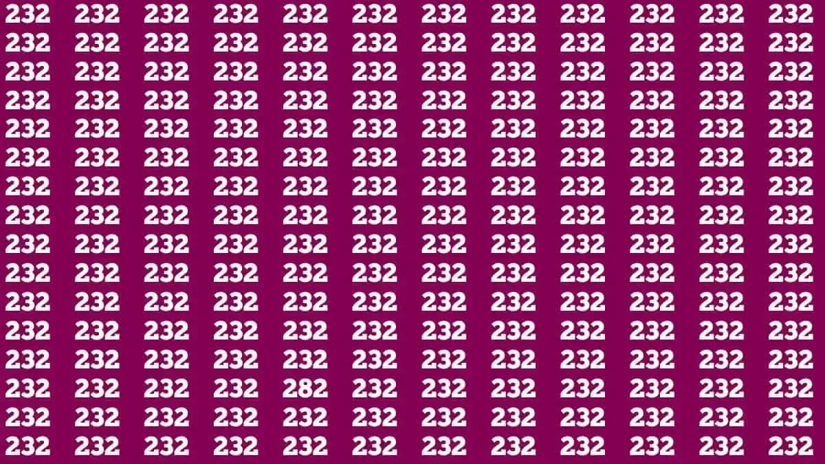 Tes Penglihatan: Coba Temukan Angka 282 di Antara Angka 232 untuk Asah Ketajaman Matamu!