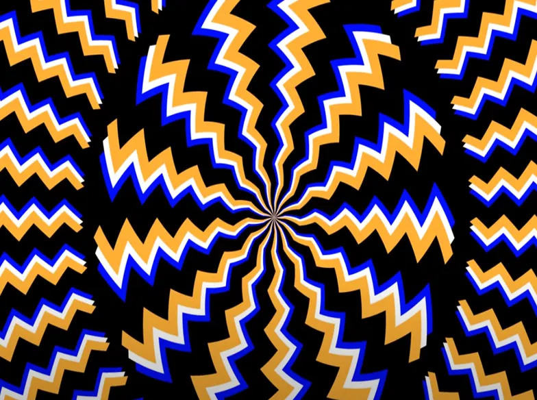 Tes Ilusi Optik: Amati Gambar Zigzag Berikut ini! Apakah Gambarnya Bergerak atau Diam?