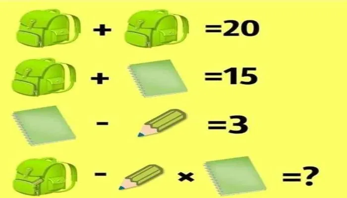 Tes IQ: Temukan Nilai dari Tas, Buku, dan Pensil Dalam 9 Detik!