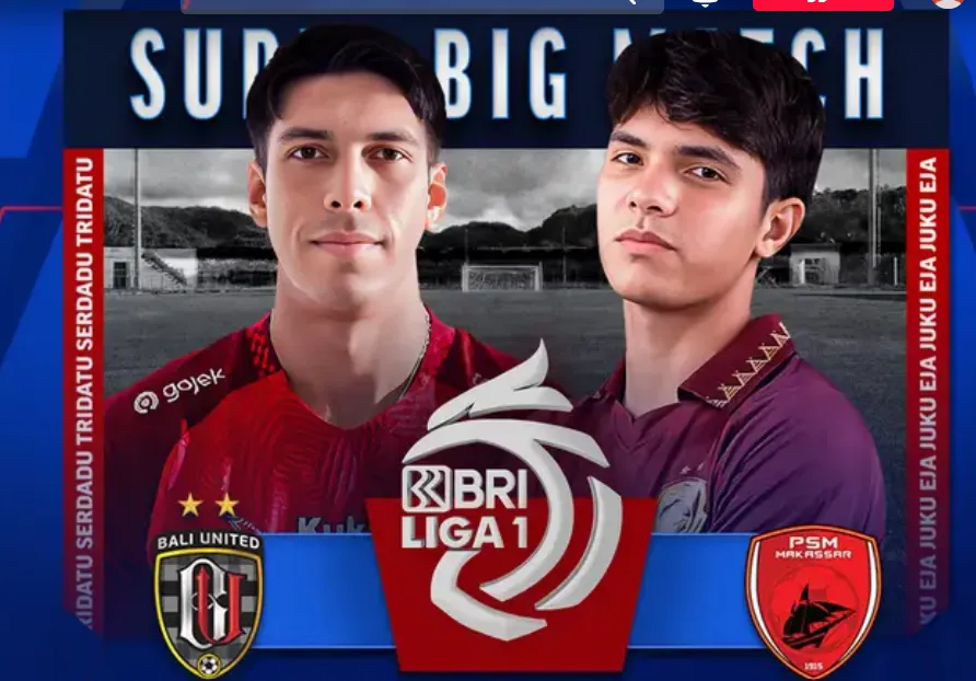 Illustrasi. Bali United FC vs PSM Makassar.