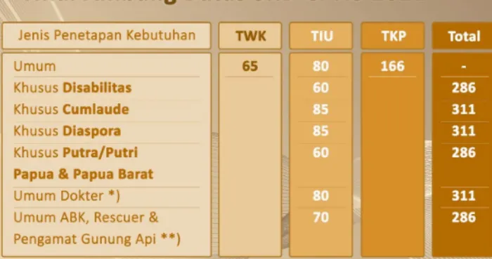 Ini Update Terbaru Passing Grade Nilai Ambang Batas pada CPNS 2023, Apakah Sama Seperti Periode Sebelumnya? (kitalulus.com)