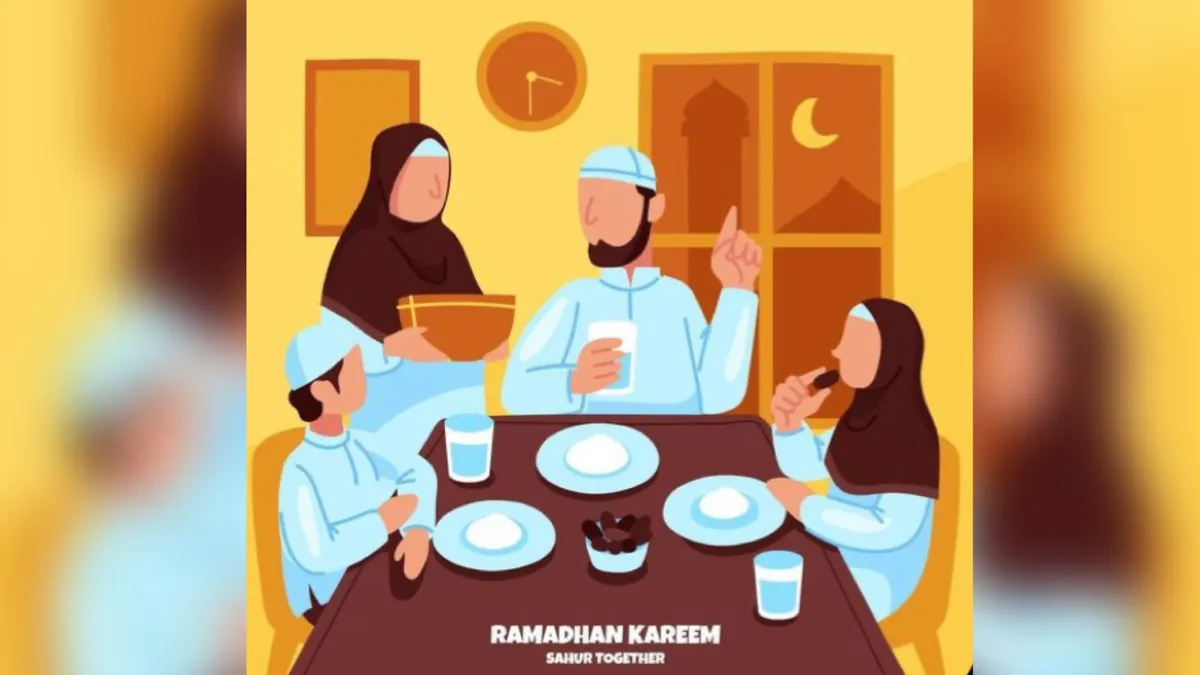 Ilustrasi. Makan Sahur