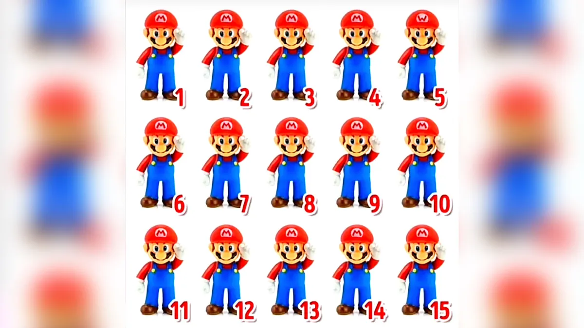 Tes Penglihatan: Mario Bros Nomor Berapa yang Paling Berbeda di Gambar Ini? Coba Temukan Kalau Kamu Memang Si Teliti