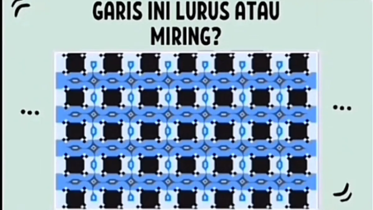 Tes Ilusi Optik: Garis Dalam Warna Biru Sebenarnya Miring Atau Lurus, Yakin Kamu Berani Coba? (Tiktok @brahimmasran)