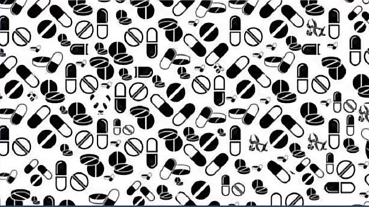 Tes Ilusi Optik: Cek Kemampuan Otak Kamu Mudah Terkecoh atau Tidak Caranya Temukan Panda di Antara Kumpulan Bentuk Obat!