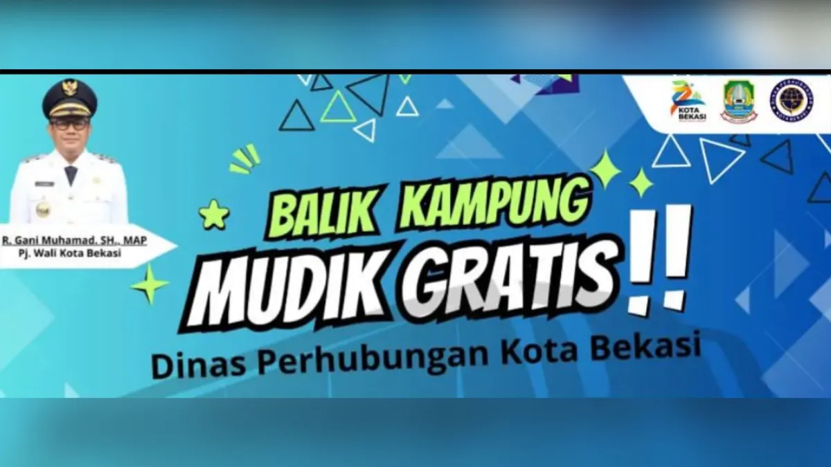 Mudik Gratis 2024 Dishub Kota Bekasi.