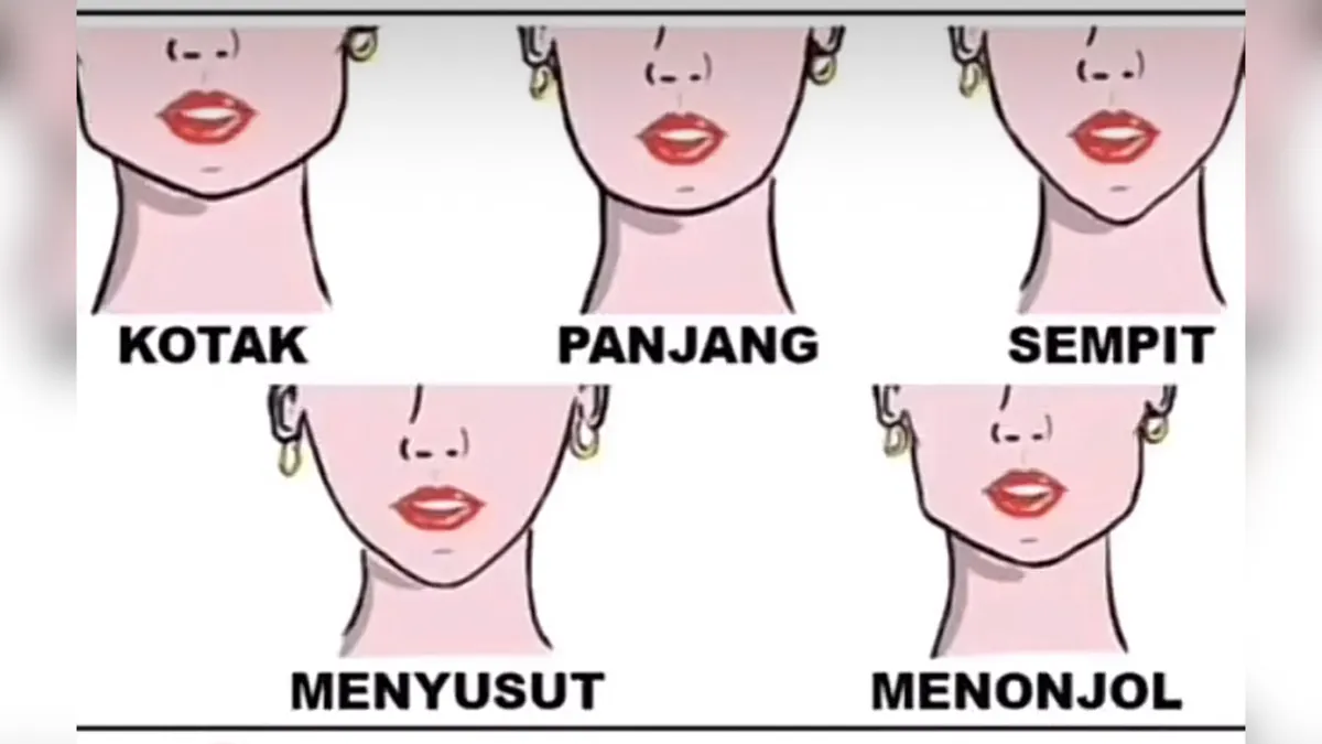 Ungkap Kepribadian dari 5 Tipe Bentuk Dagu
