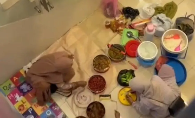 Viral Video Emak-emak Piknik di Dalam Mall, Duduk Lesehan dan Bawa Bekal