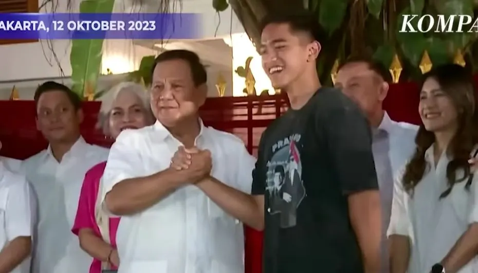Prabowo Subianto dan Kaesang Pangarep