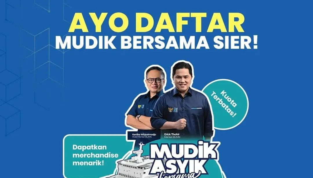 PT Surabaya Industrial Estate Rungkut (SIER) bersama Kementerian BUMN menyelenggarakan kegiatan Mudik Asyik Bersama BUMN 2024.