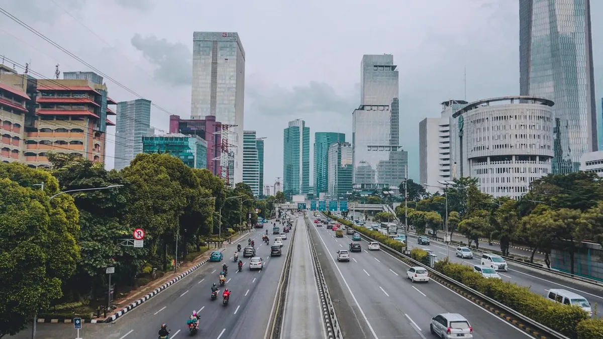 ilustrasi kota Jakarta