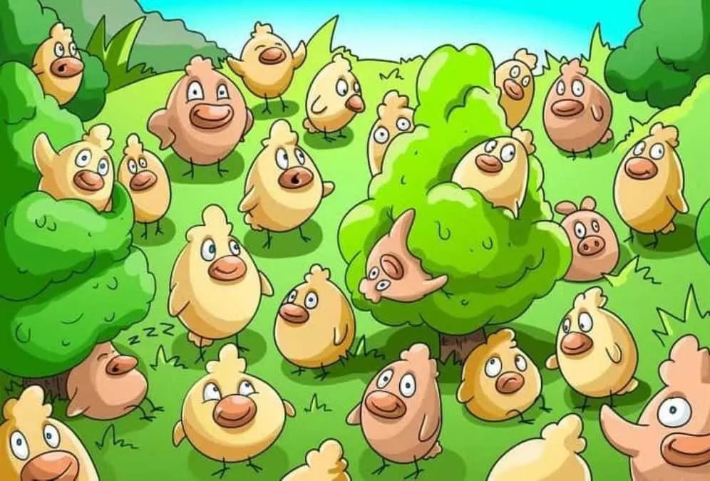Tes Penglihatan: Temukan Babi di Antara Unggas dalam Waktu 10 Detik
