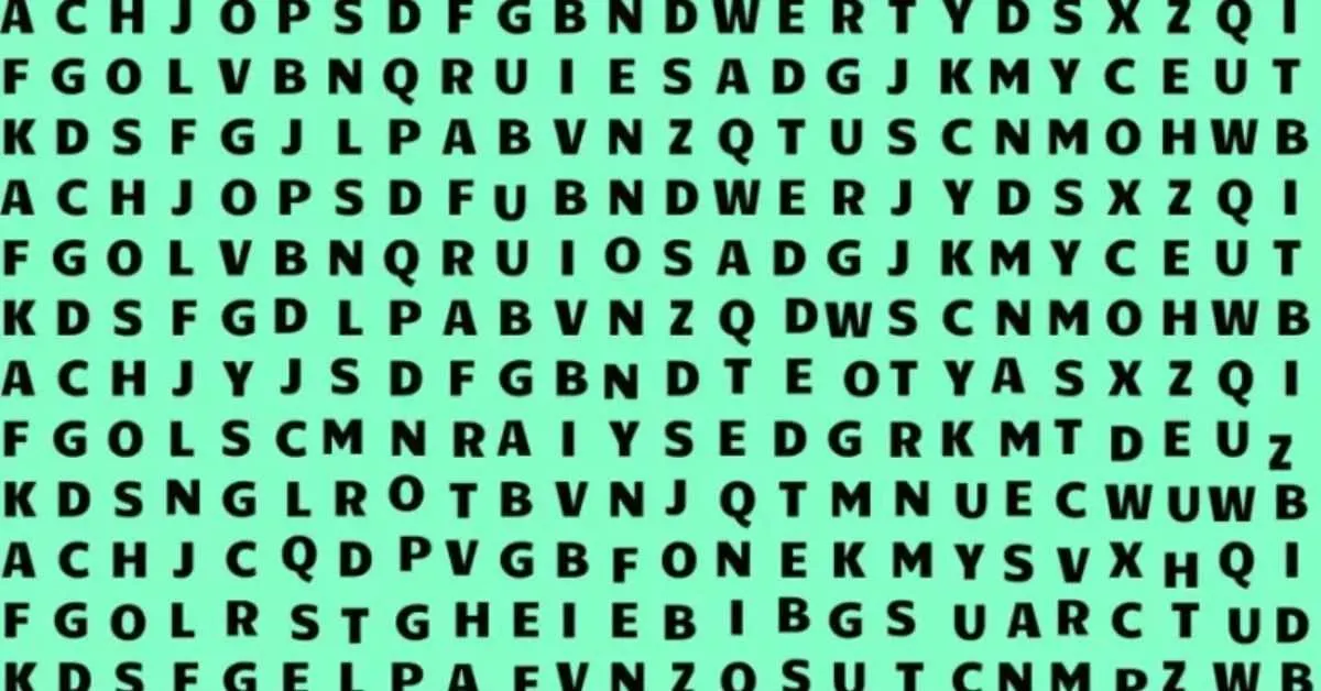 Tes IQ yang menantang kamu untuk menemukan kata MOVE dalam kumpulan huruf abjad.