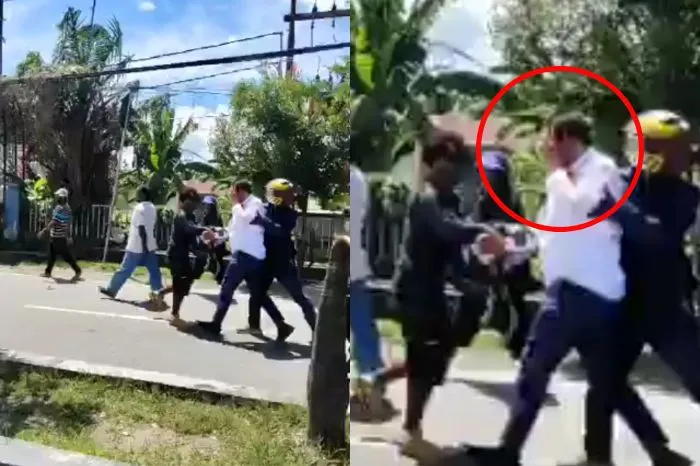 PJ Gubernur Papua Jadi Korban Kericuhan Oknum Massa Pengantaran Jenazah Lukas Enembe, Kepala Sampai Berdarah!