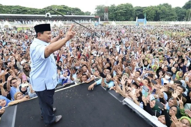 Calon presiden (capres) nomor urut 02, Prabowo Subianto.