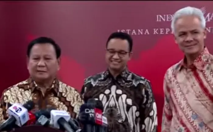 Survel Elektabilitas LSI Denny JA Ketiga Capres Pilpres 2024 Prabowo, Anies dan Ganjar
