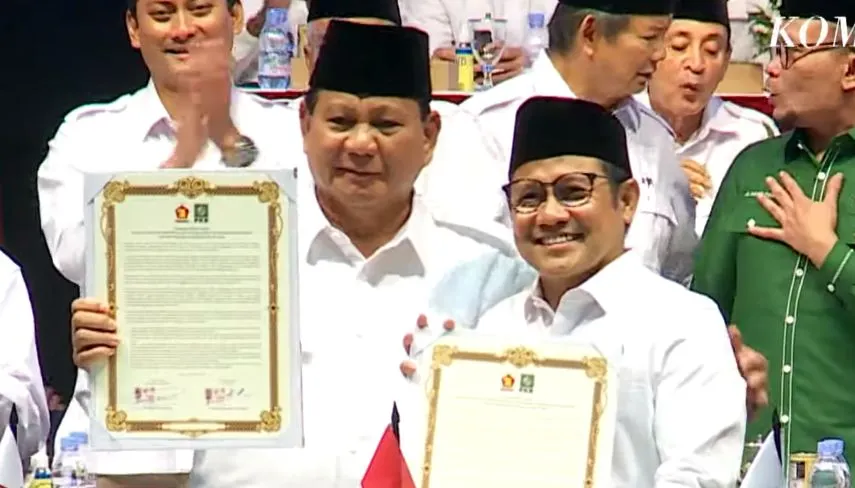 Prabowo Subianto dan Muhaimin Iskandar (Cak Imin)