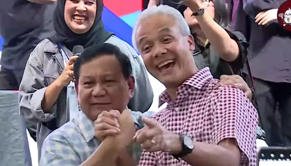 Prabowo Subianto dan Ganjar Pranowo